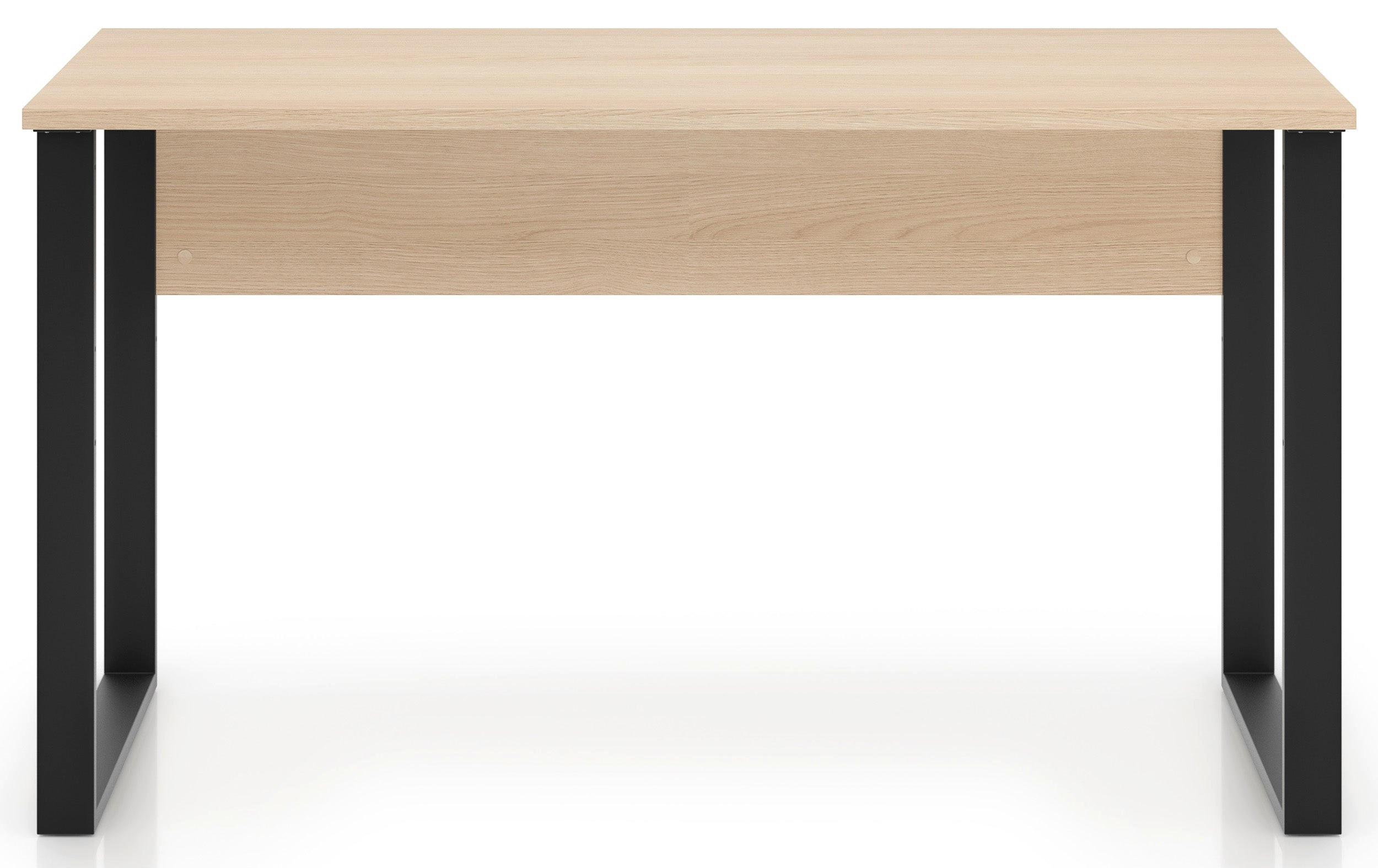 PSACÍ stůl Odelis, dub, 138 cm - černá/béžová, kov/kompozitní dřevo (68/138/76.6cm) - Selsey