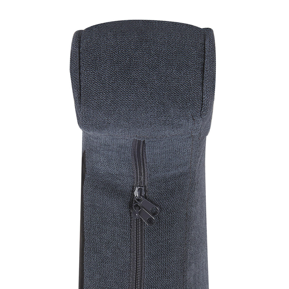 SCHAUKELSESSEL Dunkelgrau Trondheim - Hellbraun/Grau, Textil (72/97/83cm) - Beliani