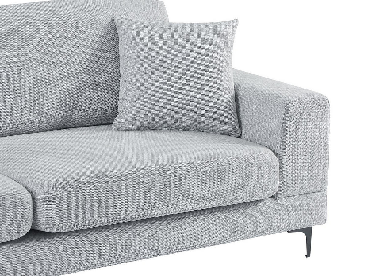 SOFAGARNITUR ohne Schlaffunktion - 4 Personen-Sitzer - Stoff - Hellgrau - - Hellgrau, Textil (227/82/89cm) - Vente-Unique