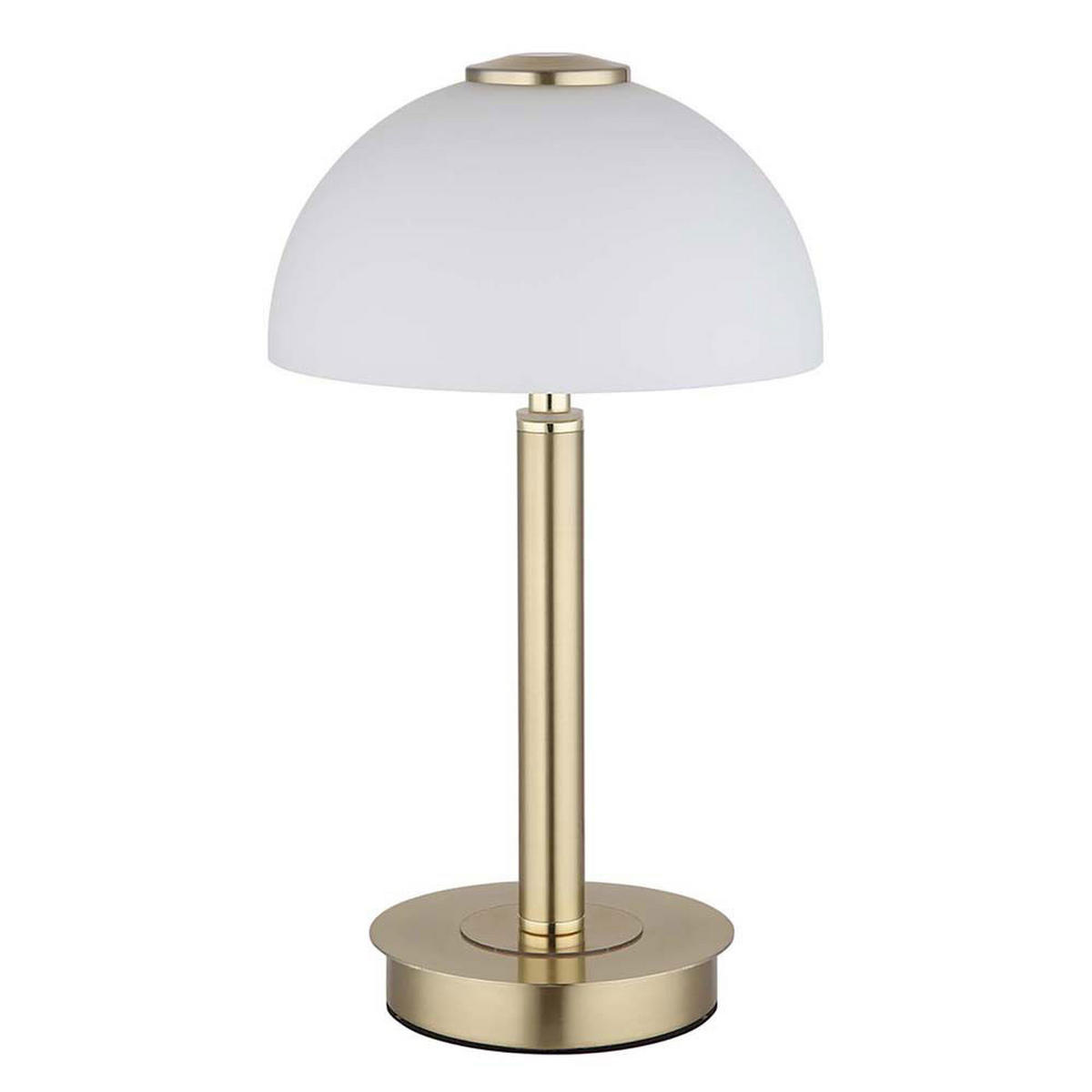 LED TISCHLEUCHTE Messing Opal - Messingfarben, Glas (18/18/31.5cm) - Globo Lighting