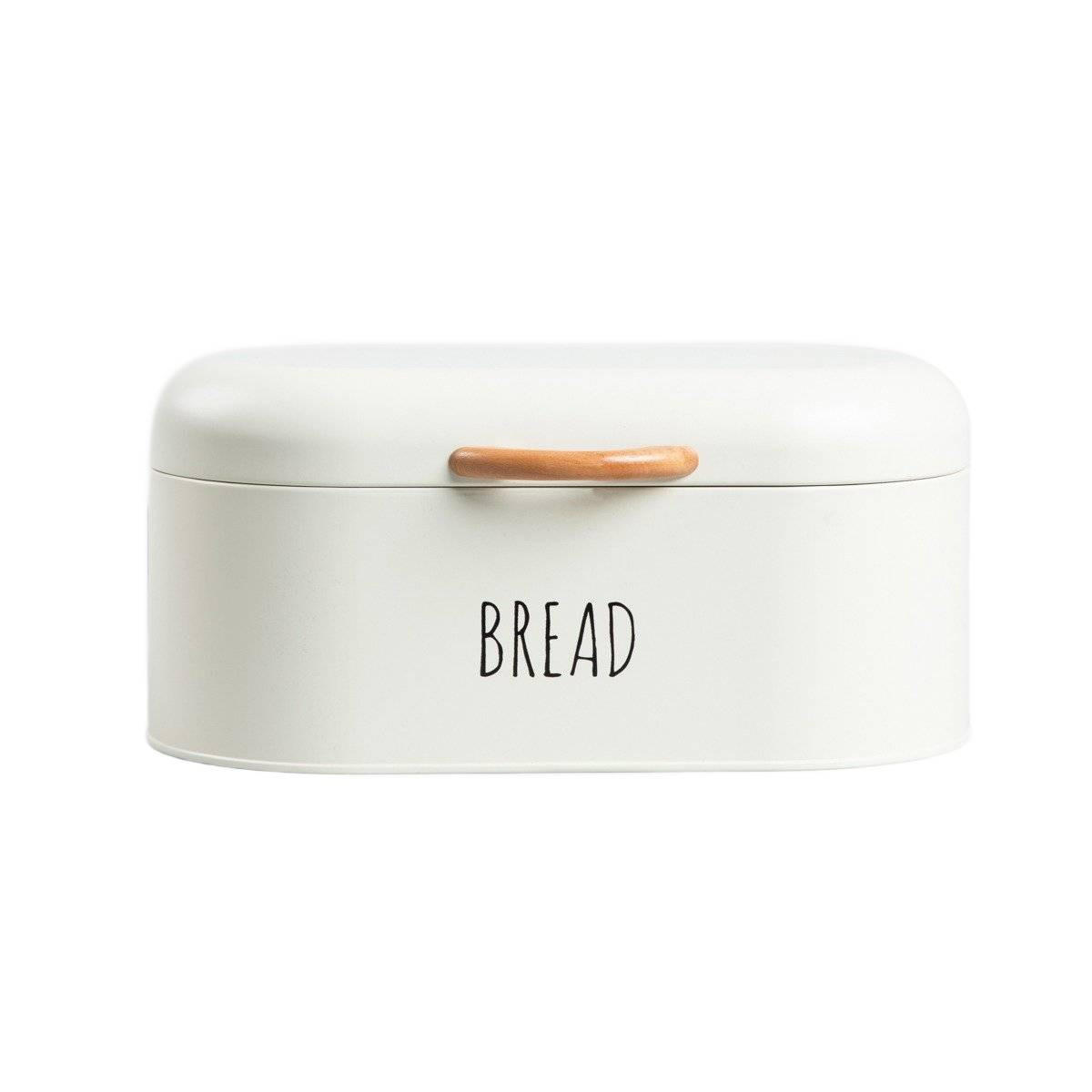 BROTKASTEN Breadly Creme 33/18/15 cm - Creme, Metall (18/15/38cm) - Homla