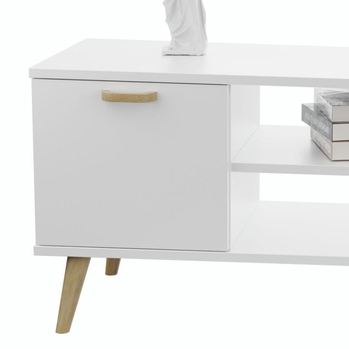 LOWBOARD Focus - Weiß, Holzwerkstoff (40/50/155cm) - RAUMHIRSCH FURNITURE