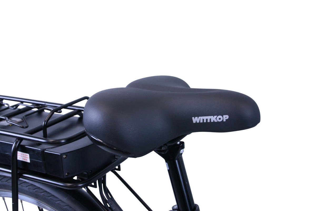 E-CITY Wave E-Bike Schwarz 7 Gang 28 Zoll Gr:46cm - Schwarz, Metall (46cm) - Hawk Bikes