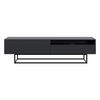 TV-SCHRANK Veldio Schwarz mit offenem Fach 175 cm - Schwarz, Holzwerkstoff/Metall (175/46.5/31.6cm) - Selsey