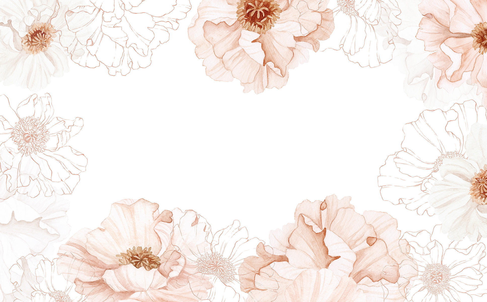 VLIESTAPETE Islandic Poppies, Mohnblumen 4 m x 248 cm, rose - Pink, Papier (248/400cm) - Lilipinso