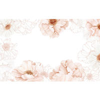 VLIESTAPETE Islandic Poppies, Mohnblumen 4 m x 248 cm, rose - Pink, Papier (248/400cm) - Lilipinso