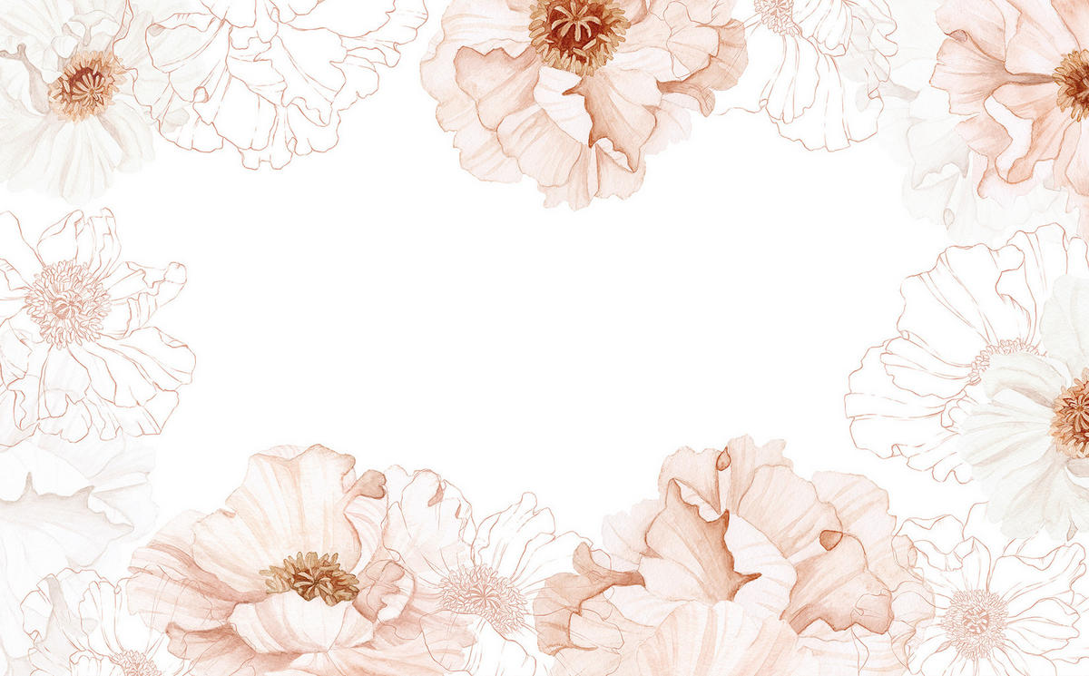 VLIESTAPETE Islandic Poppies, Mohnblumen 4 m x 248 cm, rose - Pink, Papier (248/400cm) - Lilipinso