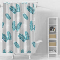 DUSCHVORHANG PEVA Badezimmer wasserdicht Dekoration modern transluzent - Weiß, Textil (180/150cm) - MCBOSON
