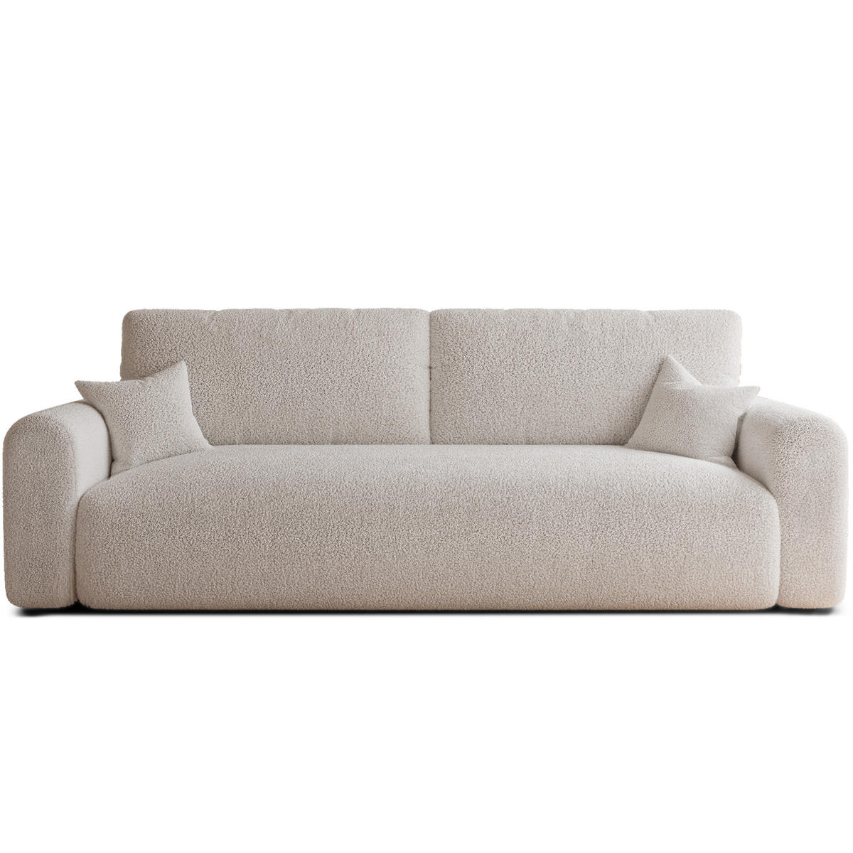 SCHLAFSOFA JOBO mit Bettkasten, Beige - Beige, Textil (244/76/98cm) - Idohome