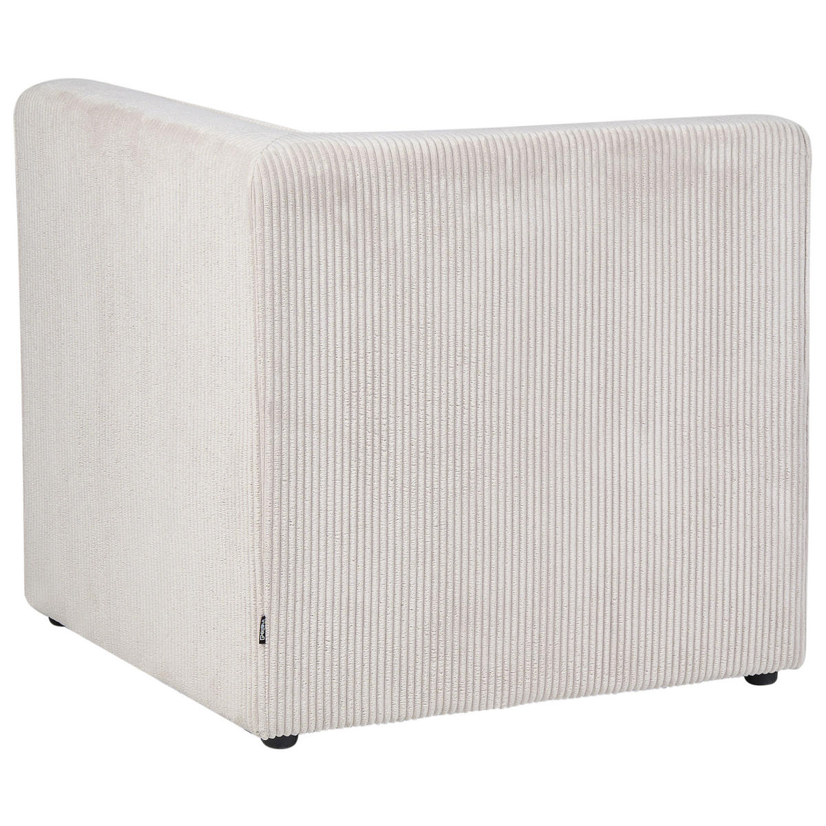 ECKMODUL Cord Beige rechtsseitig Lemvig - Beige, Textil (83/78/83cm) - Beliani