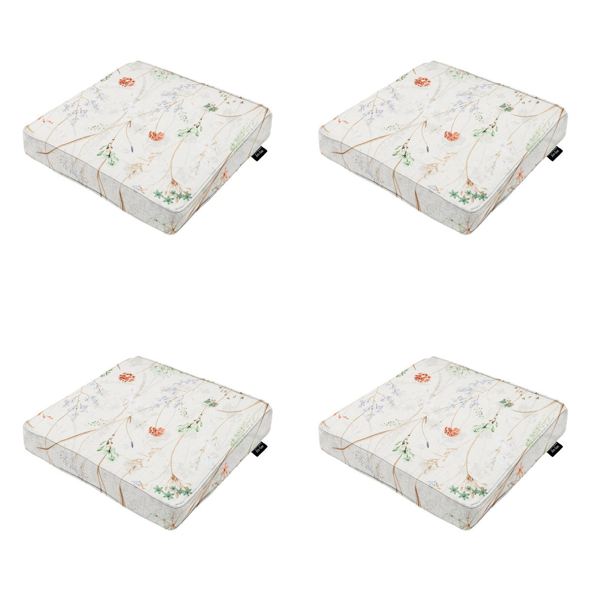 SITZKISSEN Donna 40/40 cm 4er-Set - Multicolor/Creme, Textil (40/7/40cm) - Madison