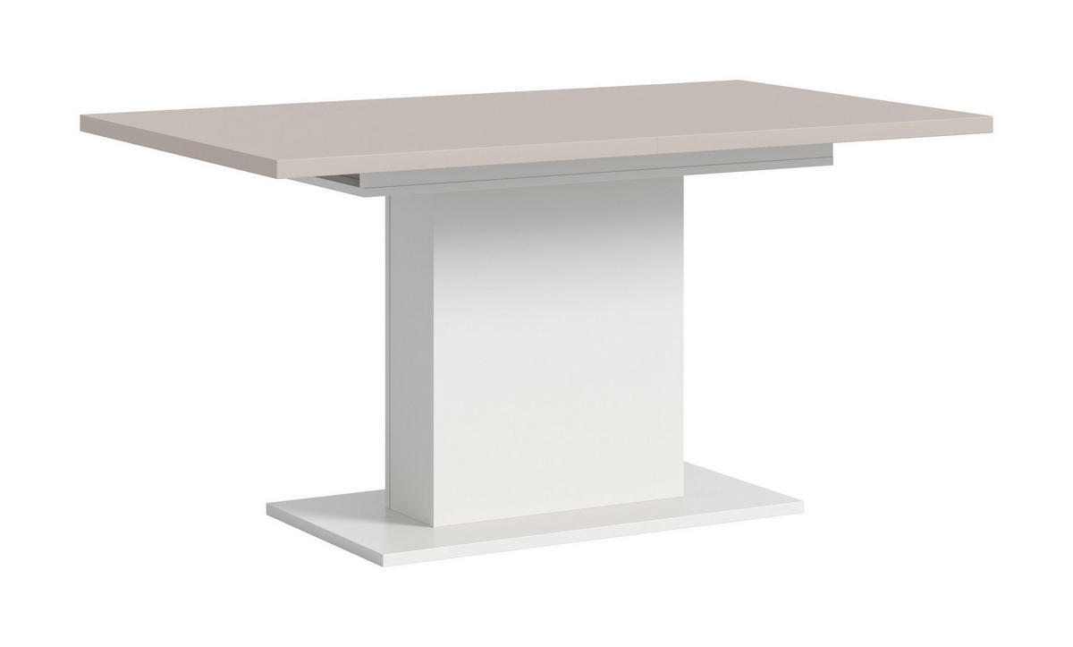 ESSTISCH MOTION (B/H/T: ca. 150/76/90 cm) in Weiß/Kaschmir - Weiß, Holzwerkstoff (90/150/76cm)