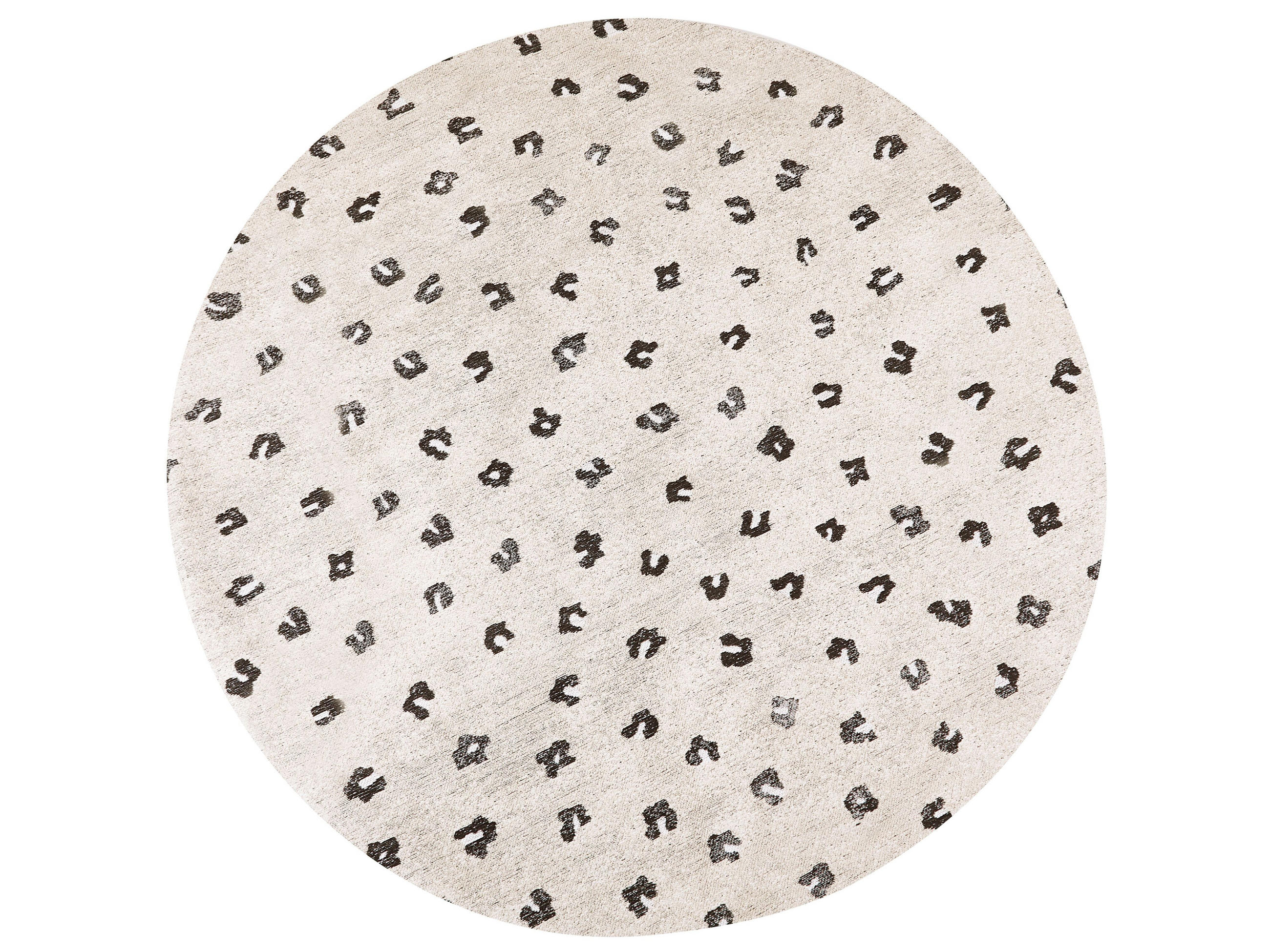 KURZFLOR-TEPPICH Afis 140/140 cm - Beige, Textil (140/140cm) - Beliani