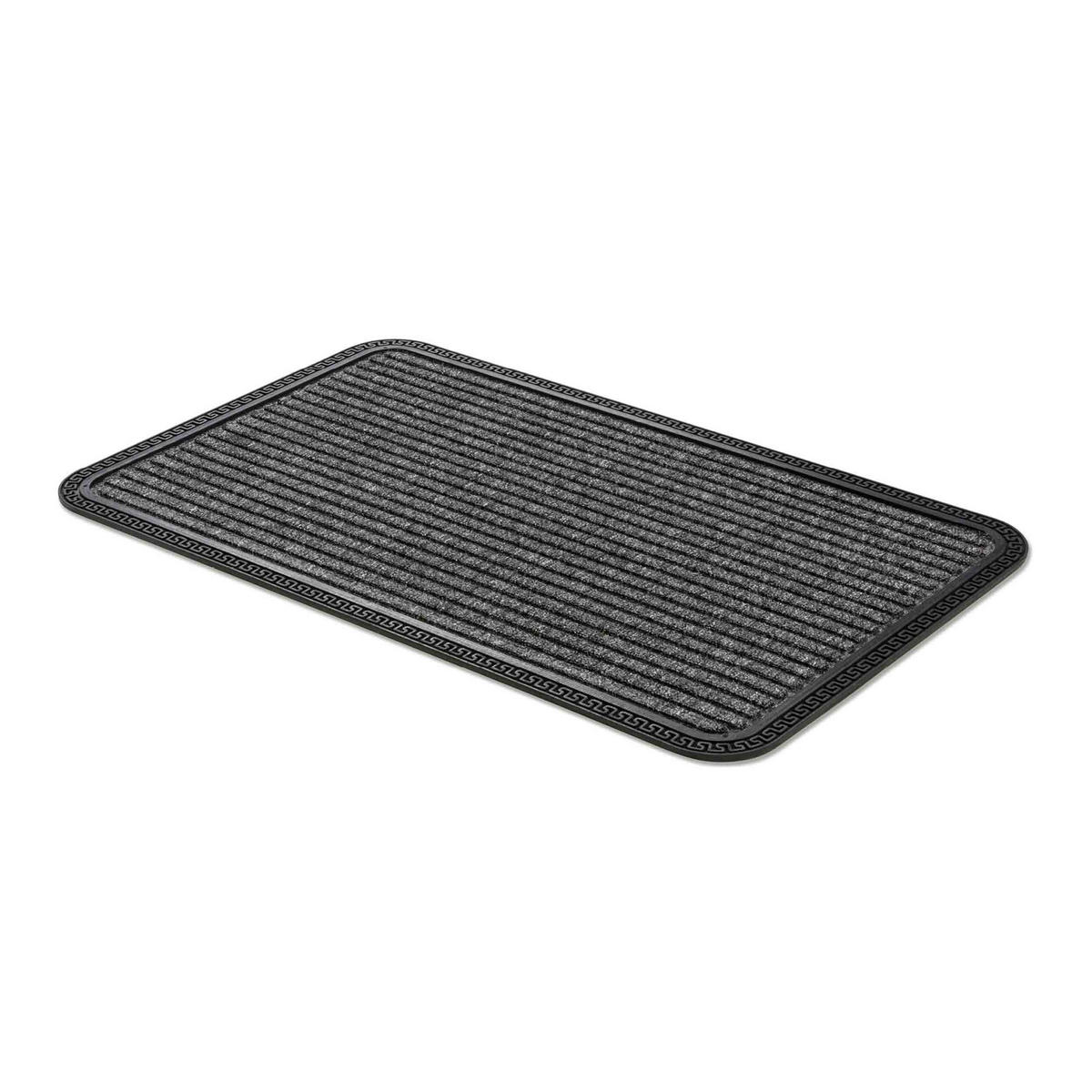 FUSSMATTE AUßEN BORDER STAR 3ER SET - Grau, Textil (40/60cm) - Astra