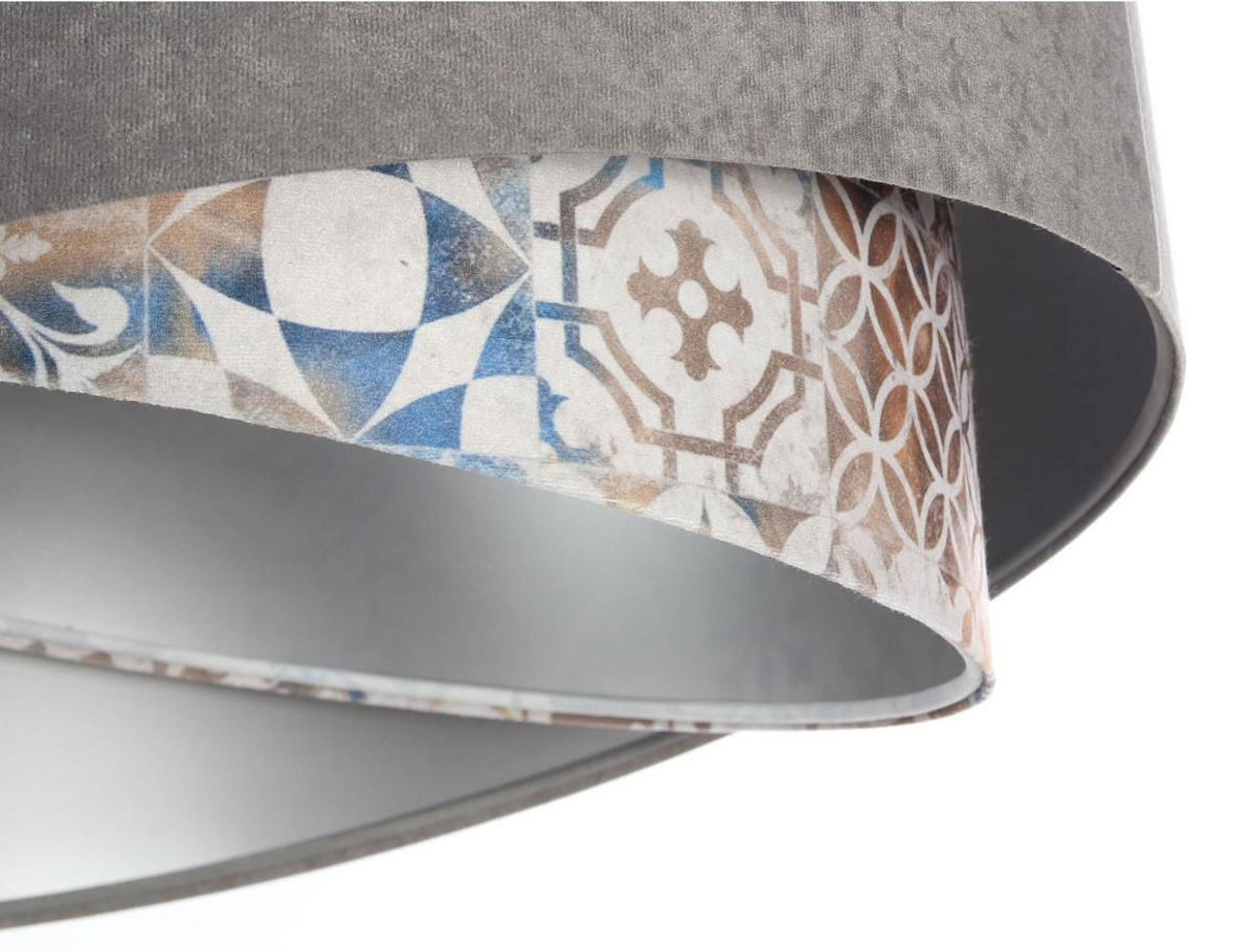 HÄNGELEUCHTE Grau 50/23 cm - Beige, Kunststoff (50/1/23cm) - ONZENO