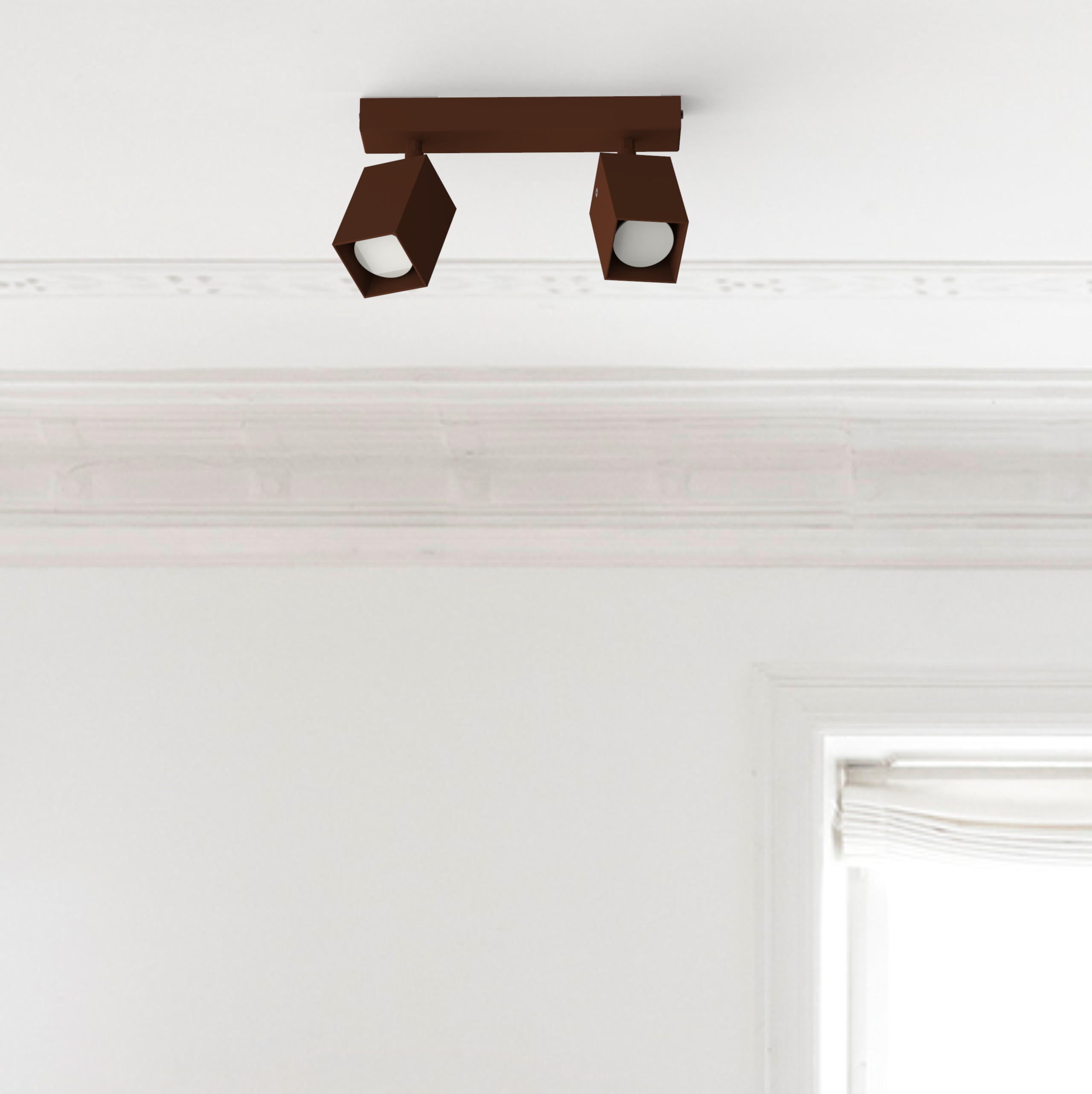 DECKENLEUCHTE - Dunkelbraun, Metall (6/27/18cm) - Lumicom