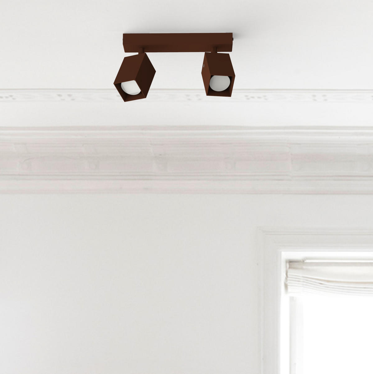 DECKENLEUCHTE - Dunkelbraun, Metall (6/27/18cm) - Lumicom