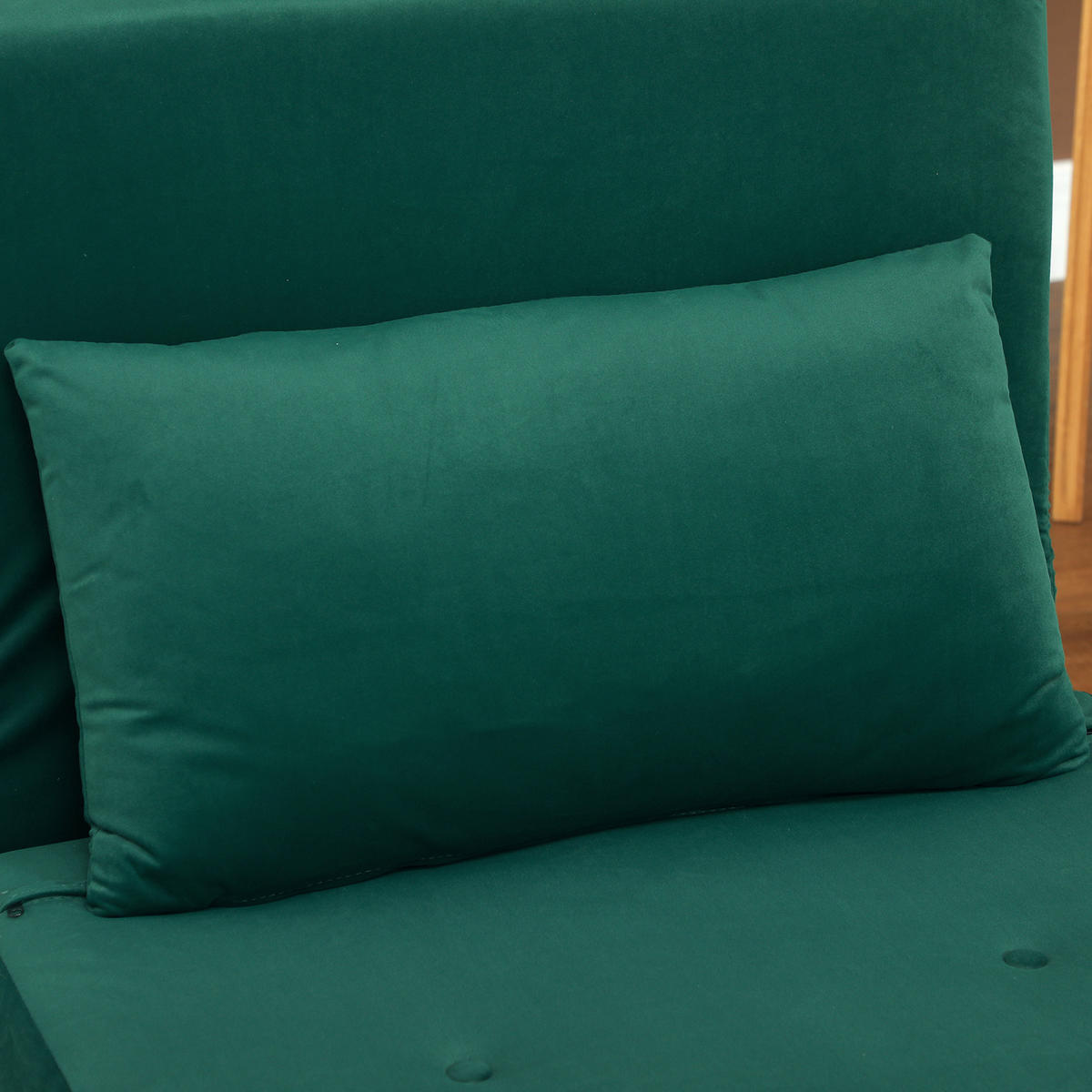 SCHLAFSESSEL DE-08193 mit Bettfunktion, Samtoptik, 6-fach verstellbar Dunkelgrün - Dunkelgrün, Metall (78/79/72cm) - ComfortXL