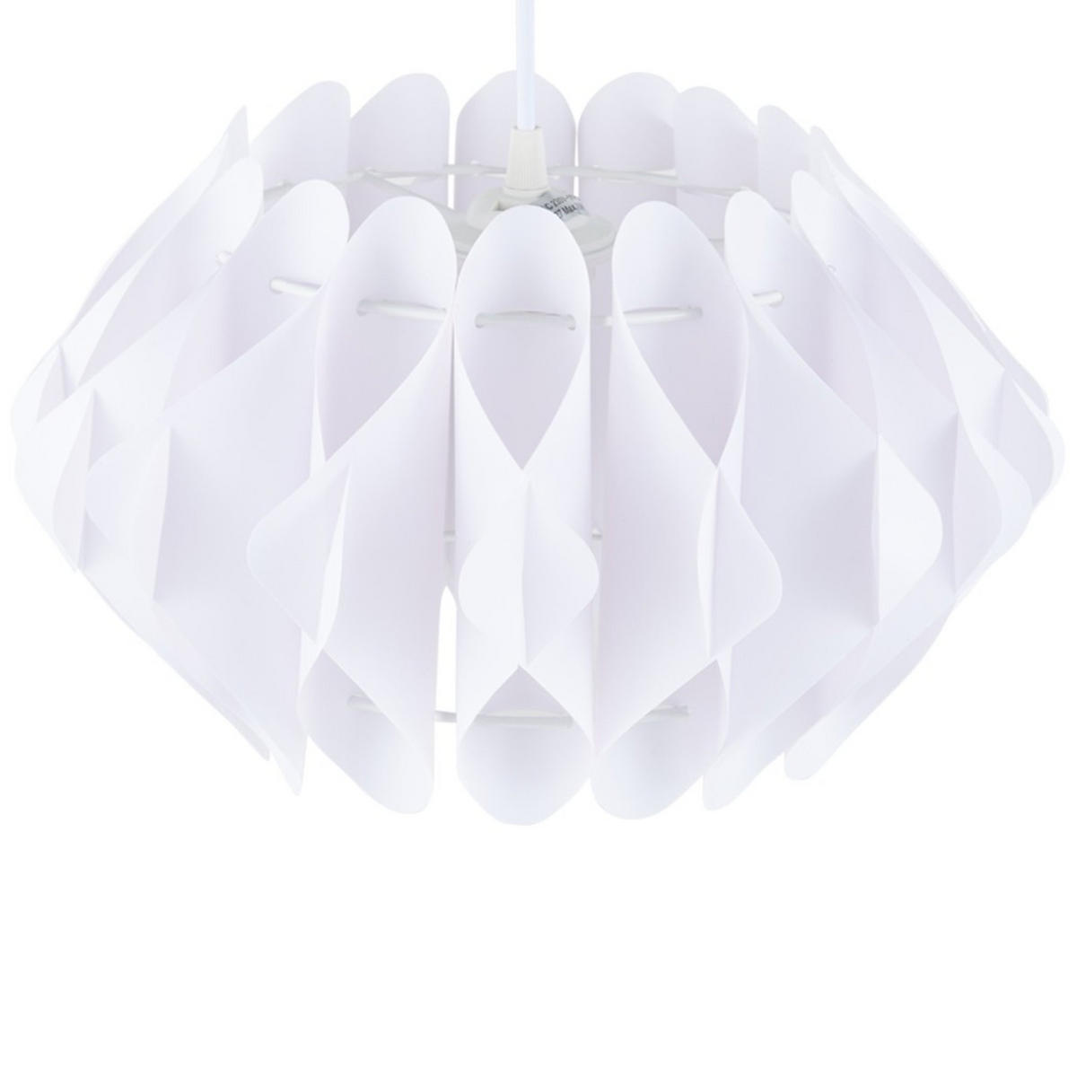 PENDELLEUCHTE PRIFO, Weiß - Weiß, Kunststoff (34/34/20cm) - KONSIMO®