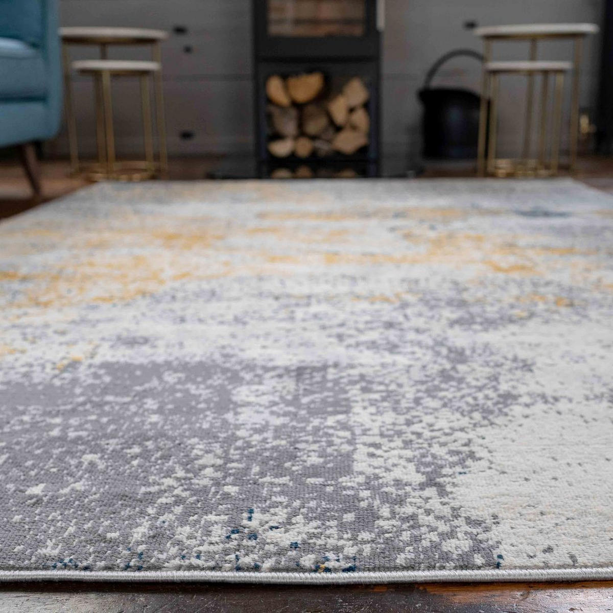 WEBTEPPICH Mia Ochre - Gelb, Textil (160/230cm) - Kukoon Rugs