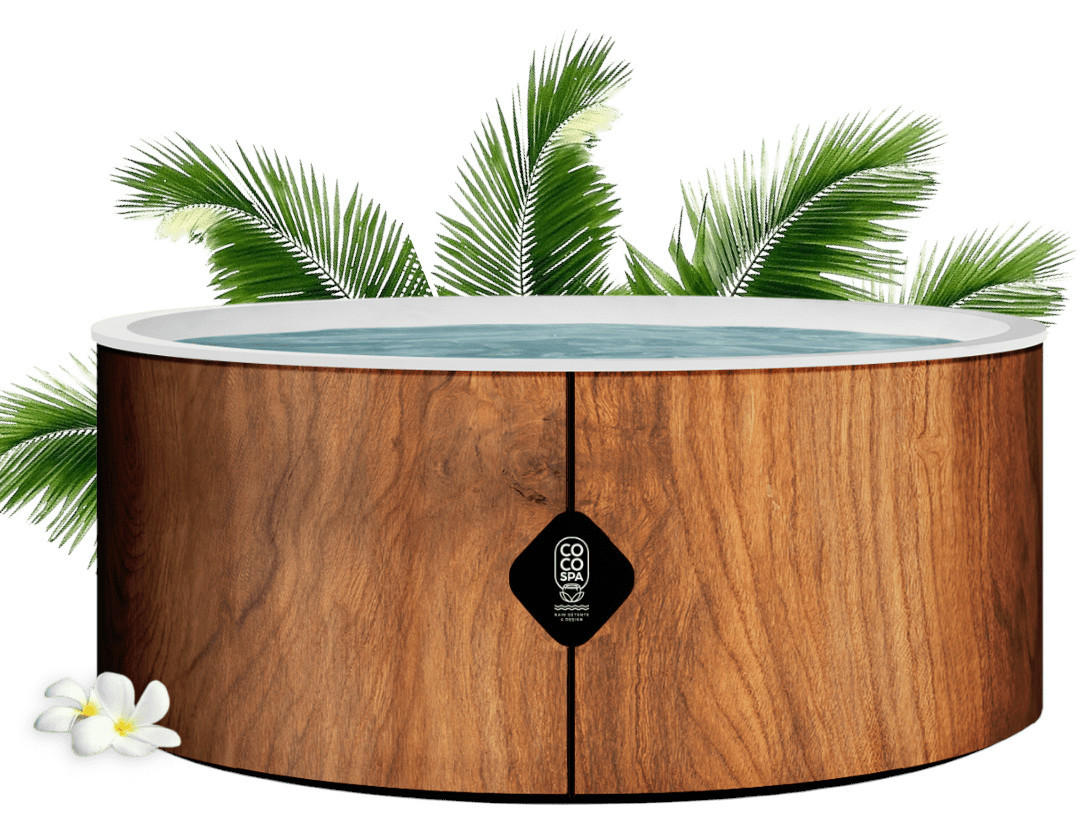 POOL Bora Bora – 180 cm Durchmesser – 1200 Liter – Holzoptik - Braun, Kunststoff (180/70/70cm) - COCO SPA
