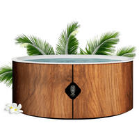 POOL Bora Bora – 180 cm Durchmesser – 1200 Liter – Holzoptik - Braun, Kunststoff (180/70/70cm) - COCO SPA