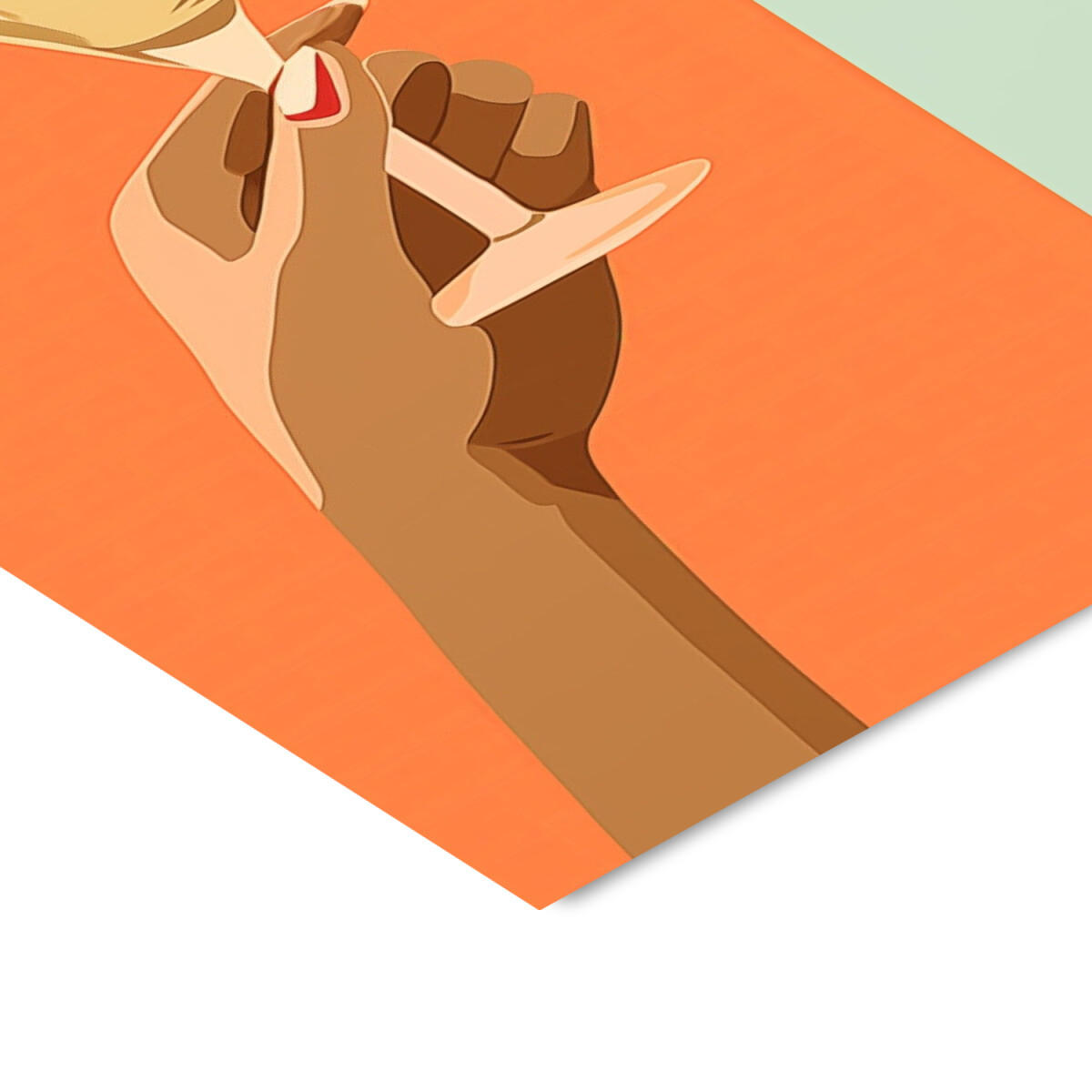 POSTER Andreas Magnusson - A Toast for Two - Orange, Papier (30/40/0.1cm) - Poster&Frame