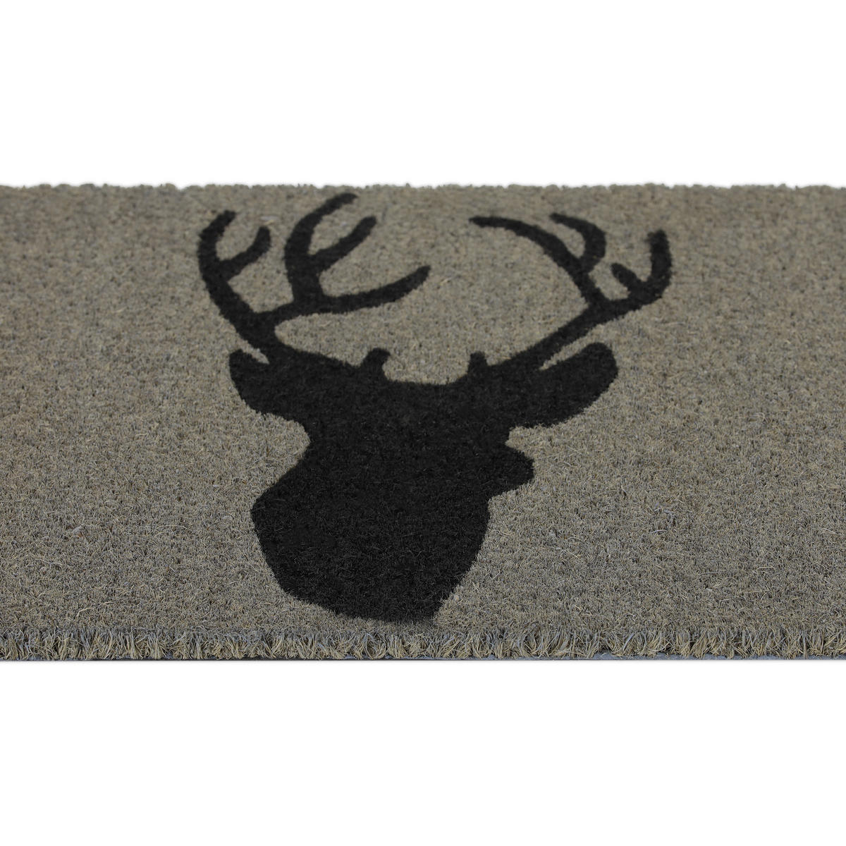 FUSSMATTE - Grau, Kunststoff/Textil (60/40cm) - Relaxdays