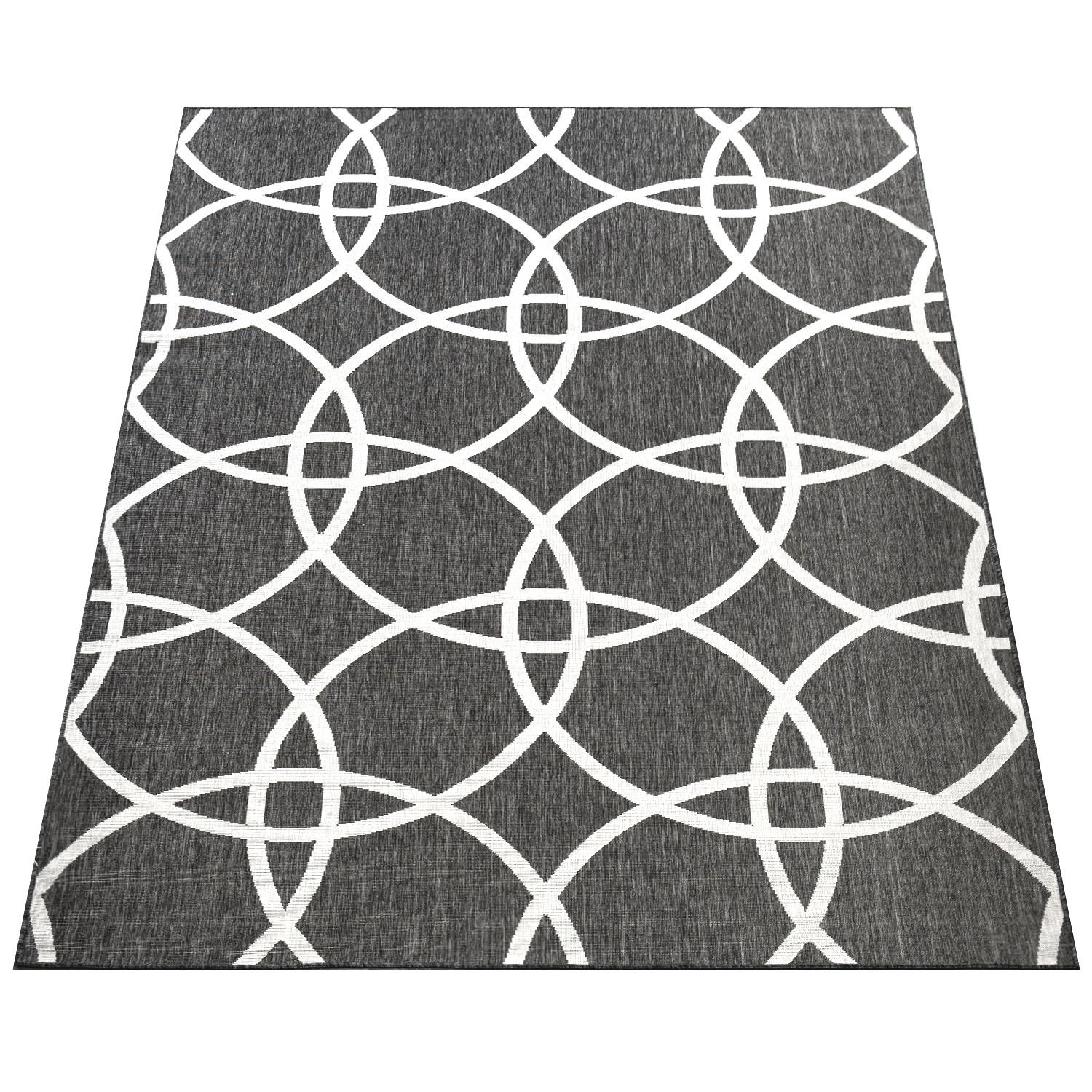 OUTDOORTEPPICH 60/100 cm Coco 208 - Schwarz, Textil (60/100cm) - Paco Home