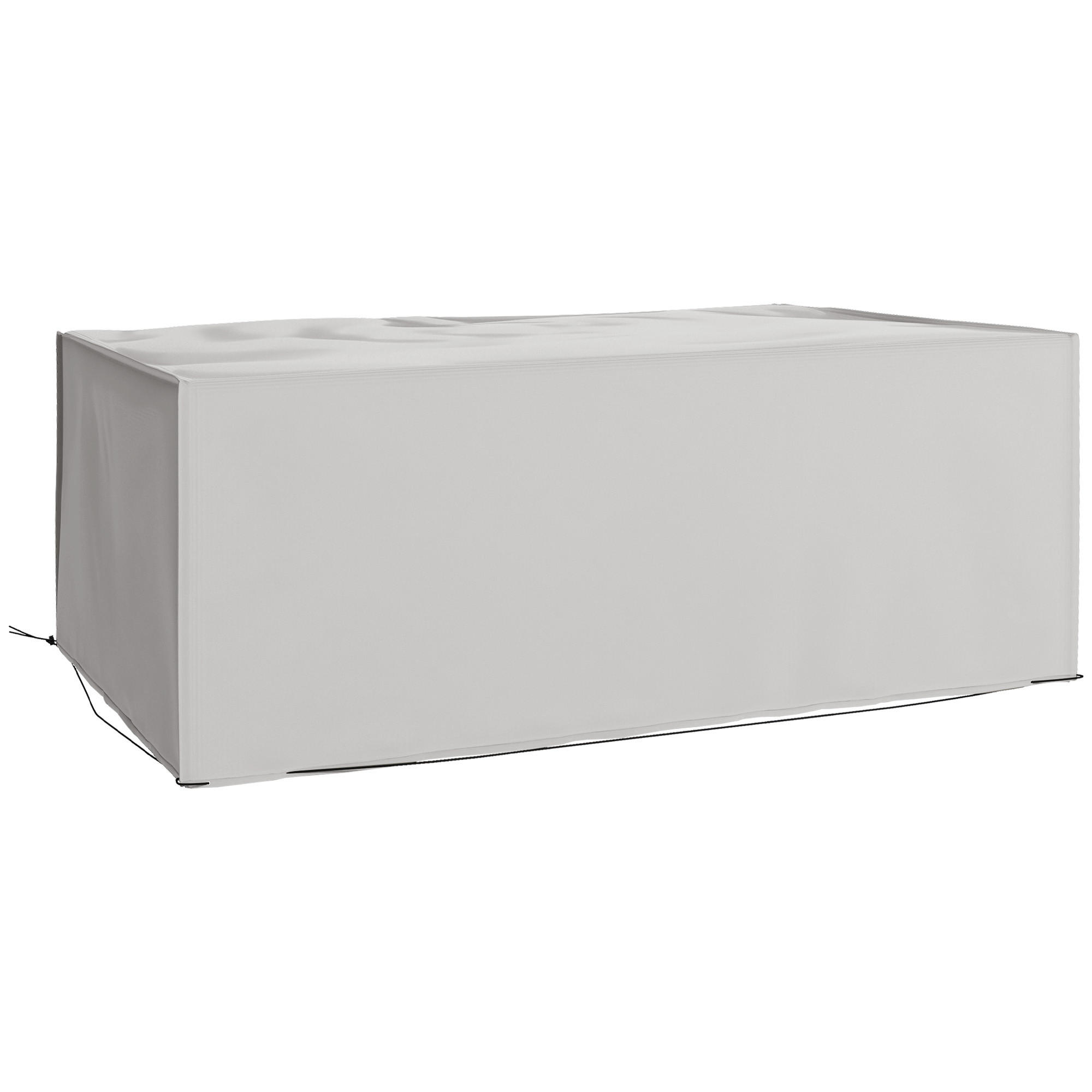 SCHUTZHÜLLE für Gartenmöbel Winterfest Wasserdicht Abdeckung Anti-UV Abdeckplane - Grau, Textil (140/80/210cm) - Outsunny