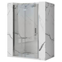 DUSCHTÜR Rea Molier Chrom+ Profil 80 - Chromfarben, Glas (80/190cm) - REA
