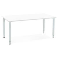 SCHREIBTISCH Modern Ergonomisch Mit Metallgestell LUMIRA, Weiß 160x80x75 cm - Weiß, Holz/Metall (80/160/75cm) - KADIMA DESIGN
