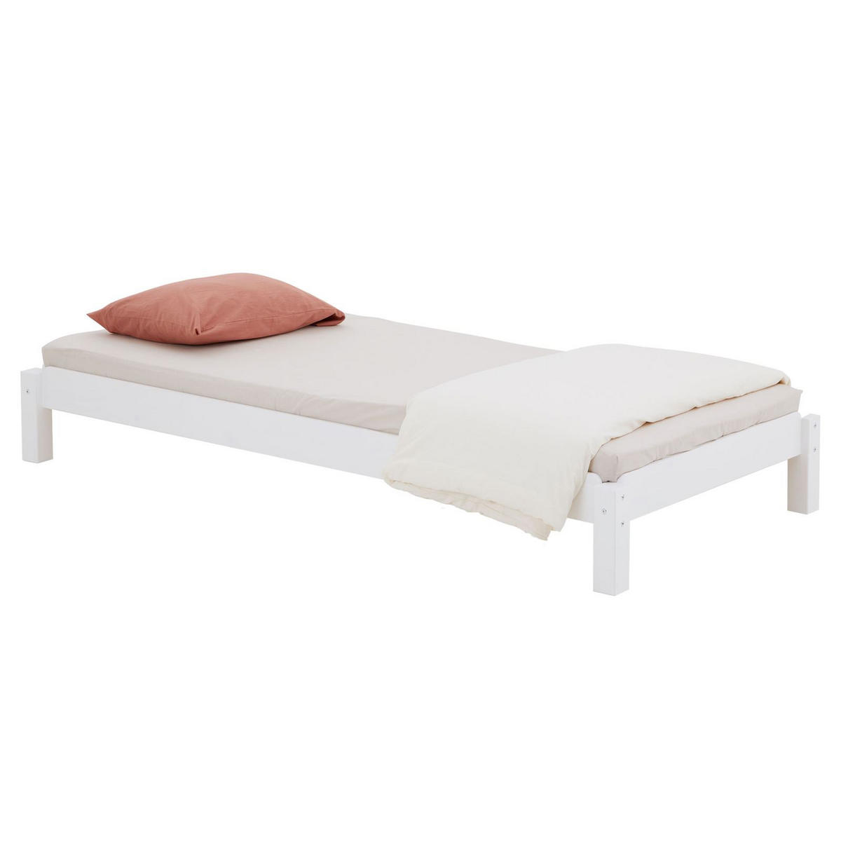 STAPELBETT RINO 90X190 CM - Weiß, Holz (90/190cm) - IDIMEX