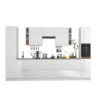 KÜCHENZEILE 500 cm – Aspen KA2-M500 - in Weiß/Hochglanz - Weiß Hochglanz, Holz (500/212/58cm)