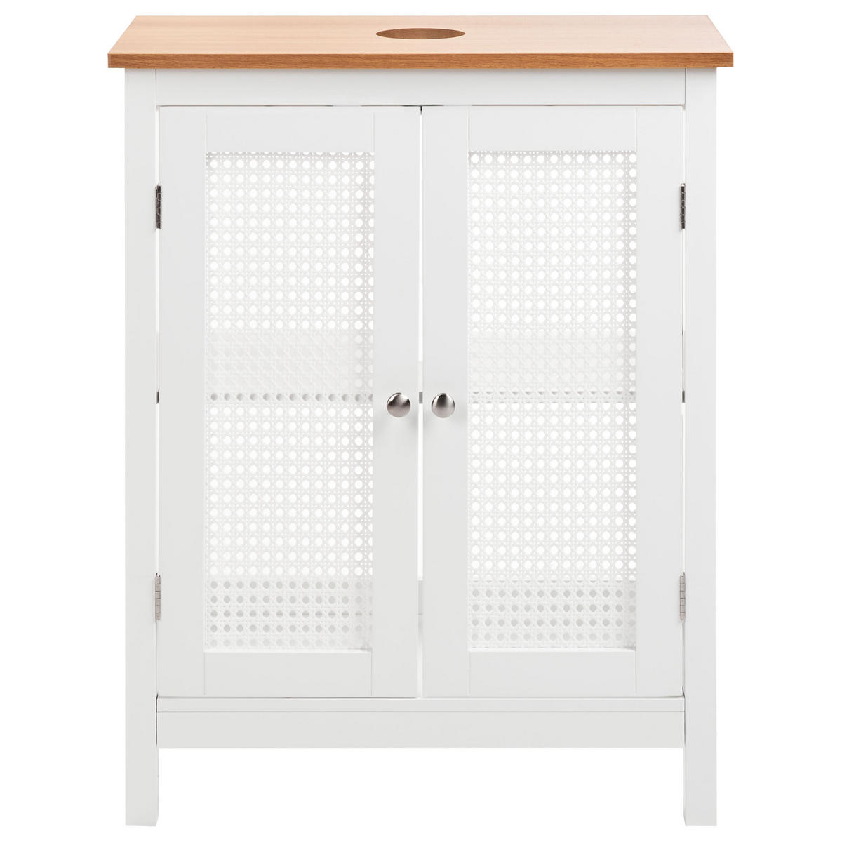 WASCHBECKENUNTERSCHRANK 60 cm Weiß Alamos - Weiß, Holzwerkstoff (60/75/30cm) - Beliani