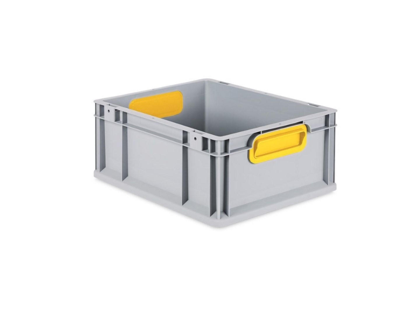 EUROBOX Nextgen Color 17x30x40cm 16 Liter Griffe Gelb Geschlossen - Gelb, Kunststoff (30/17/40cm) - PROREGAL