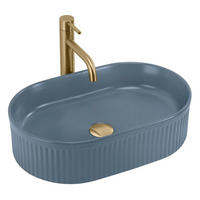 AUFSATZWASCHBECKEN Rea Vanda Blueberry Matt - Blau, Keramik (31/13/49cm) - REA