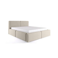 POLSTERBETT Rosmus Bettkasten 140x200 beige - Beige, Holz/Textil (140/200cm) - Fedve