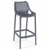 BARHOCKER grau 45x105x53cm - Anthrazit/Grau, Kunststoff (45/105/53cm) - AlterEgo