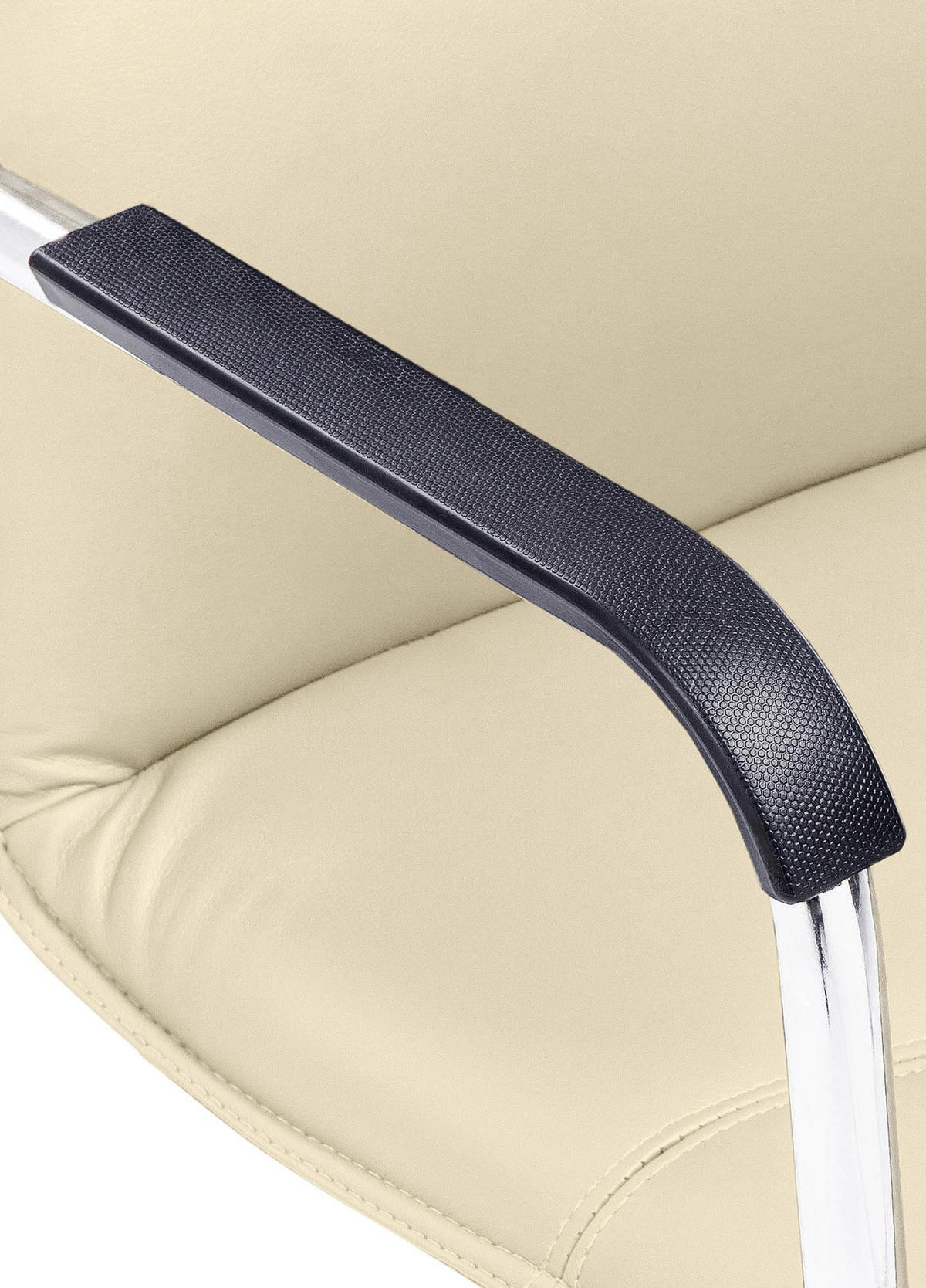 SCHWINGSTUHL 2er Set Lederlook Creme - Creme, Textil/Metall (57/92/59cm) - CLP