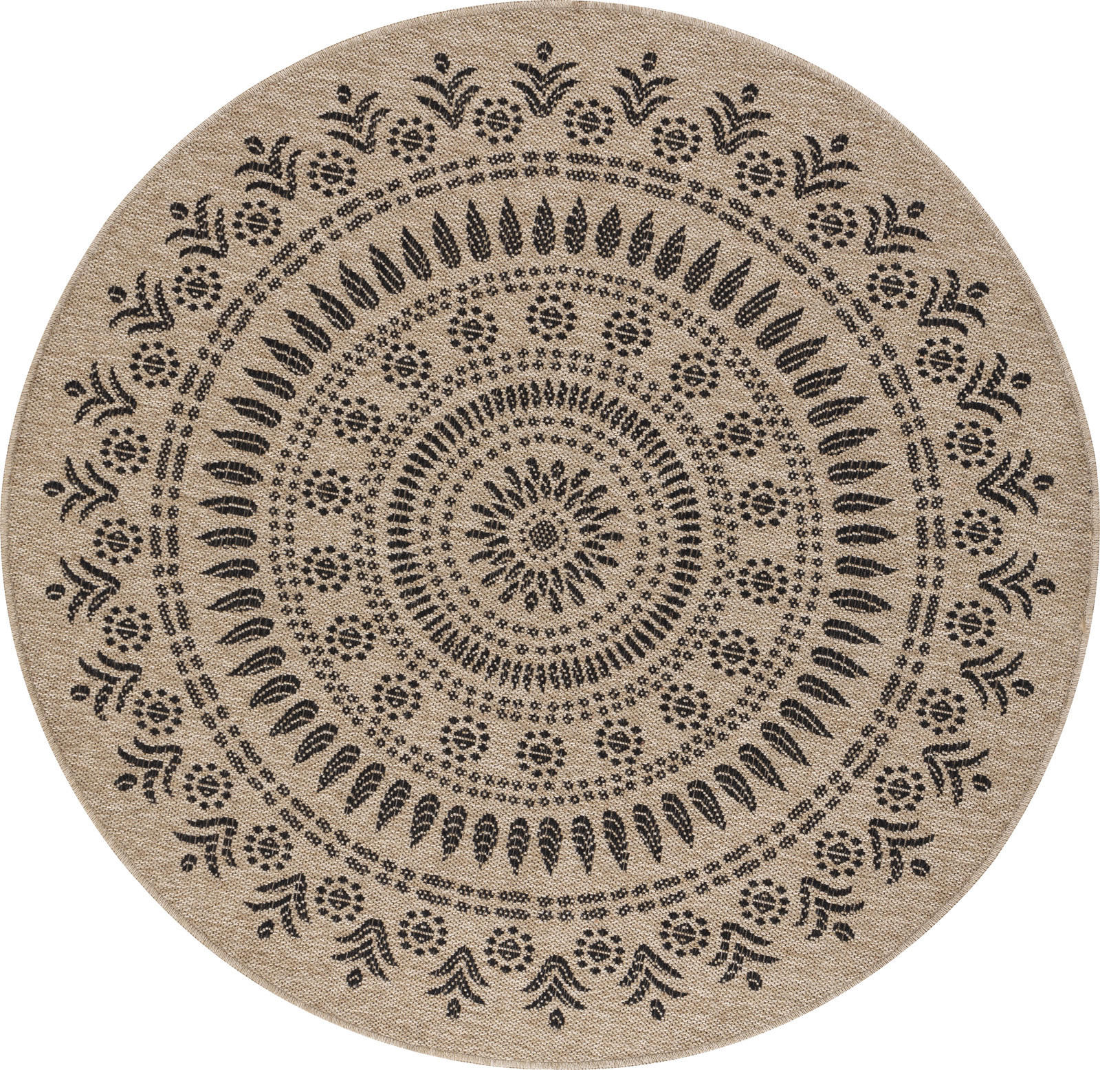 Livabliss Outdoorteppich Beige 100x100 cm
