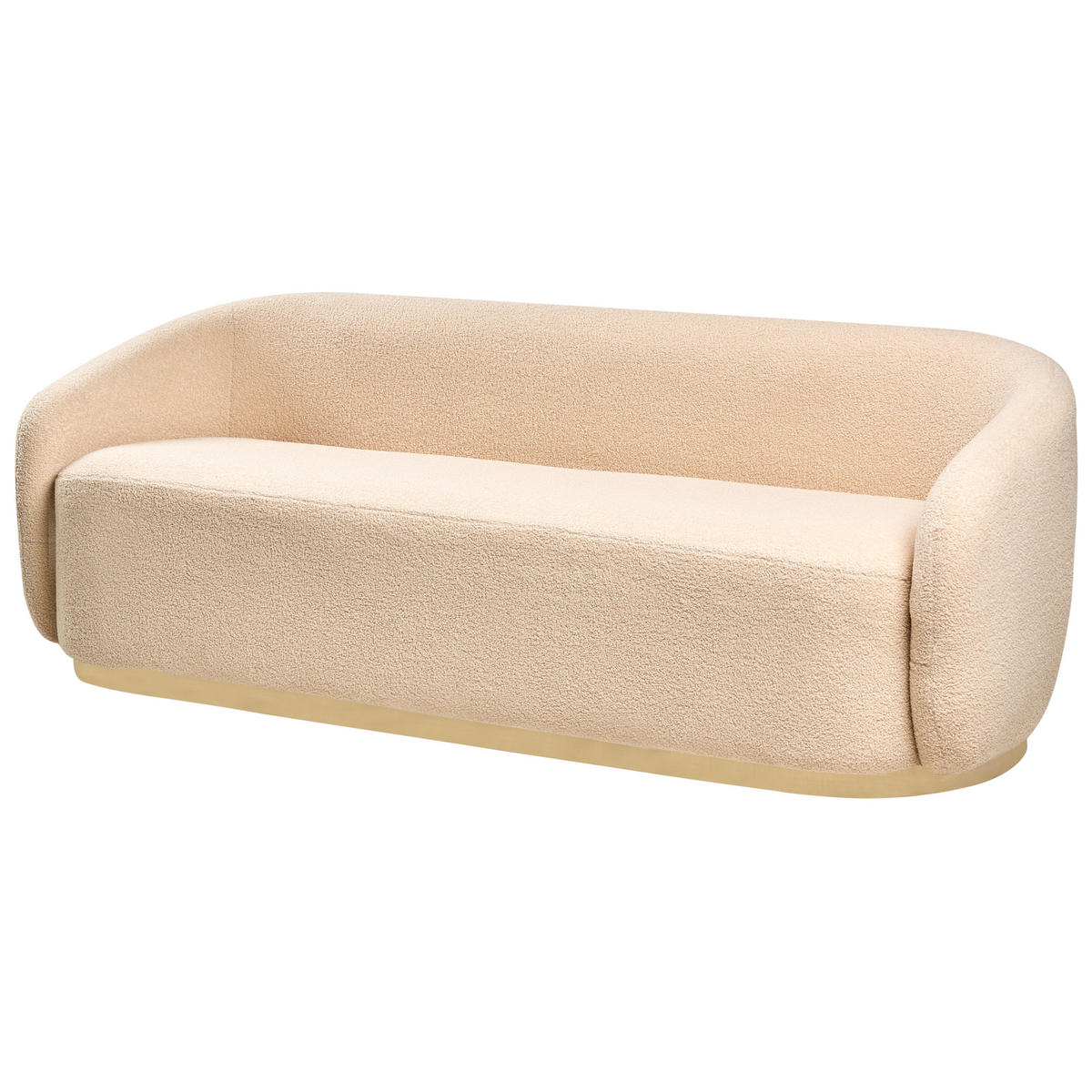 POHOVKA 2-místná Bouclé Béžová Sipo - béžová, textil (206/74/75cm) - Beliani