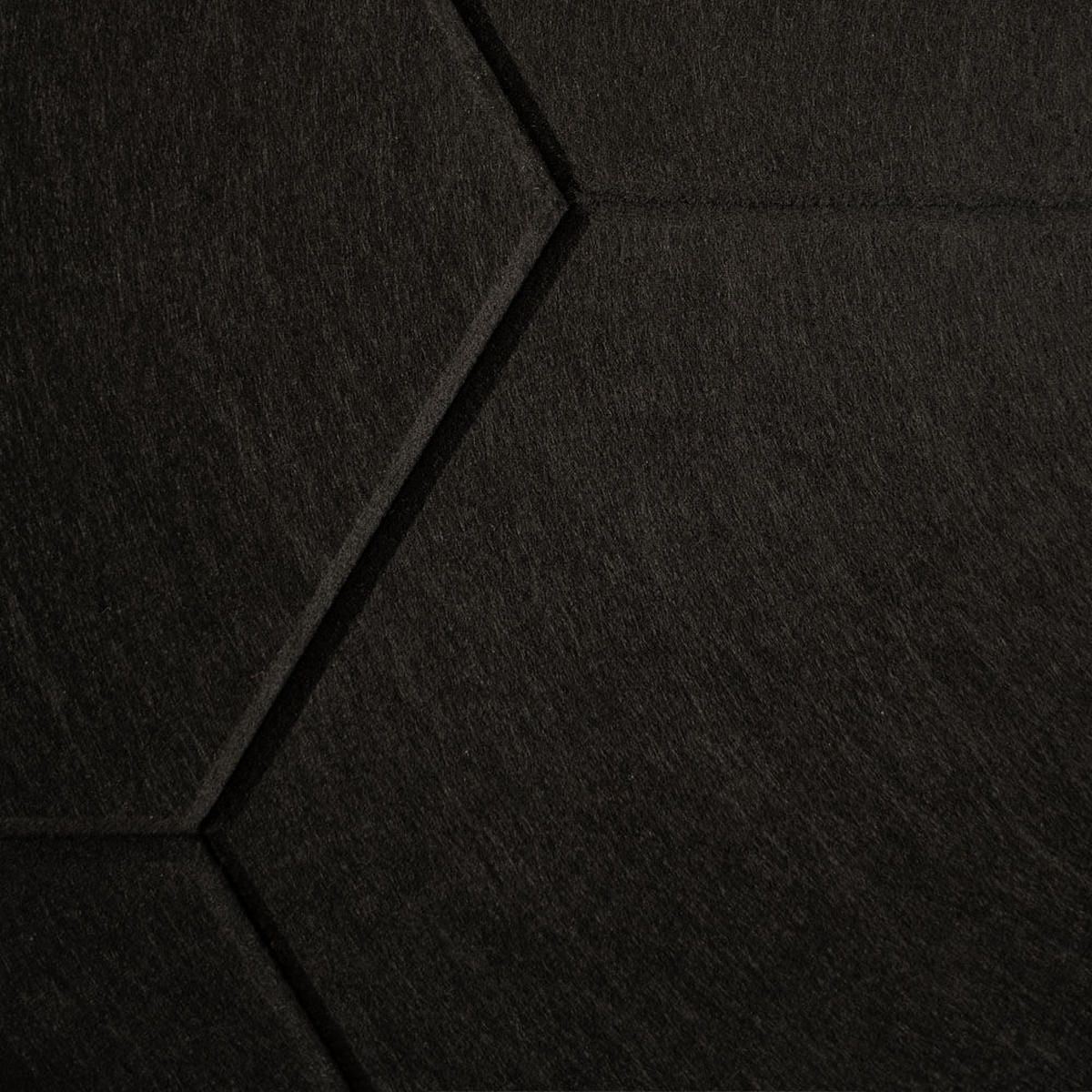 AKUSTIKPLATTEN HEXAGON SILENT - Schwarz, 5 - Schwarz, Kunststoff (35/30.3/1cm) - Home Deluxe