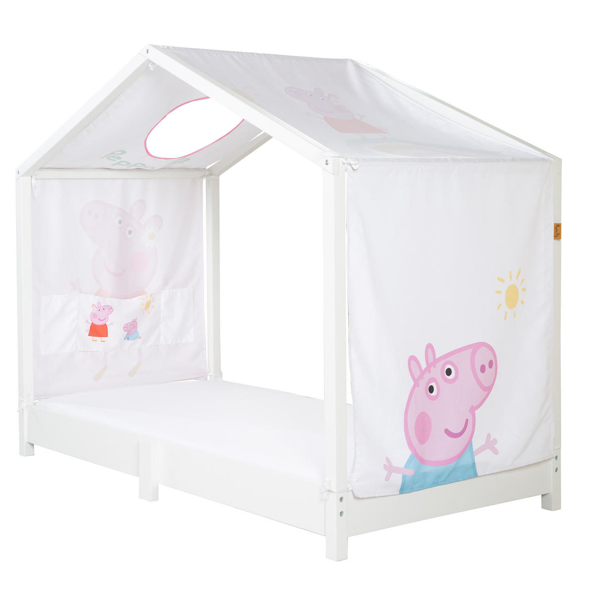 HAUSBETTBEZUG 70 x 140 cm Peppa Pig - Weiß, Kunststoff/Textil (70/140cm) - Roba
