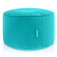 SITZSACK-HOCKER Pouf "Stay" 45x25cm - Türkis, Textil (45/25/45cm) - Green Bean