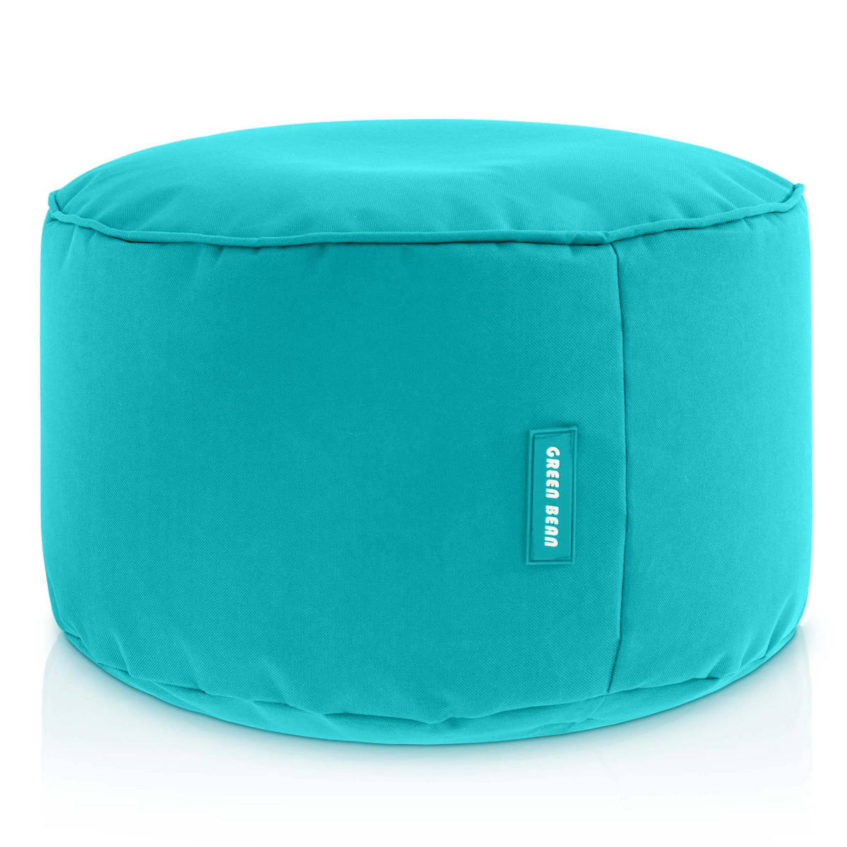 SITZSACK-HOCKER Pouf "Stay" 45x25cm - Türkis, Textil (45/25/45cm) - Green Bean