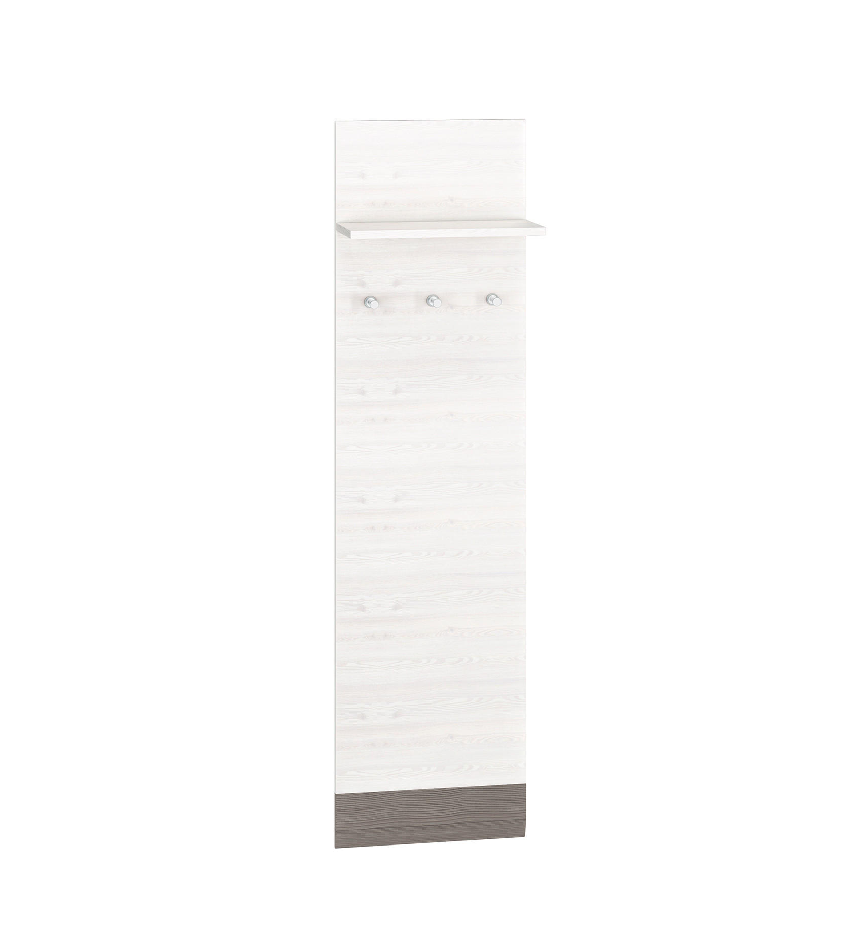 PANEEL Blanco Pinie weiß / grau 40 / 20 / 136cm - Weiß, Holz/Holzwerkstoff (40/136/20cm) - Feldmann-Wohnen