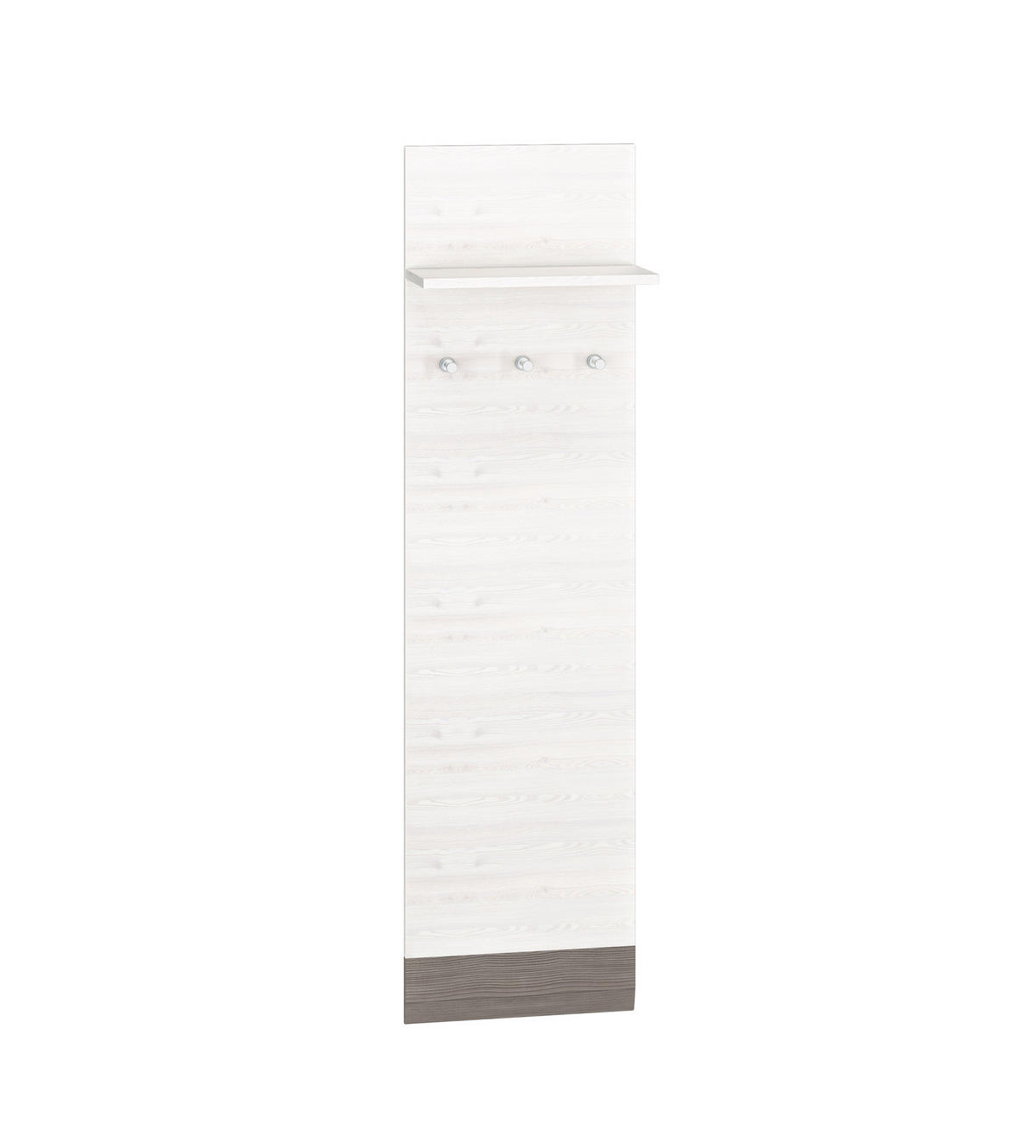 PANEEL Blanco Pinie weiß / grau 40 / 20 / 136cm - Weiß, Holz/Holzwerkstoff (40/136/20cm) - Feldmann-Wohnen