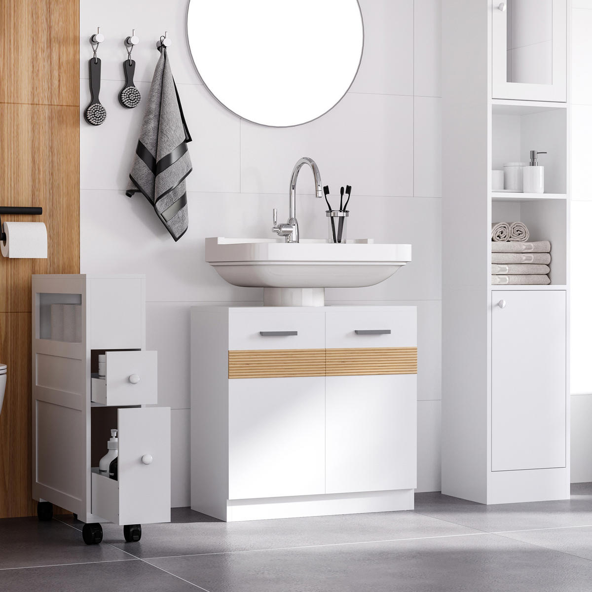 HÄNGESCHRANK Weiß 1 Stück - Weiß, Kunststoff (60/60.5/30cm) - GiPP