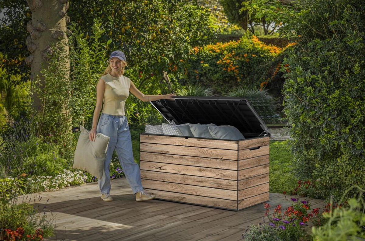 GARTENBOX Astoria - Kieferfarben, Kunststoff (67.4/73/129cm) - Keter